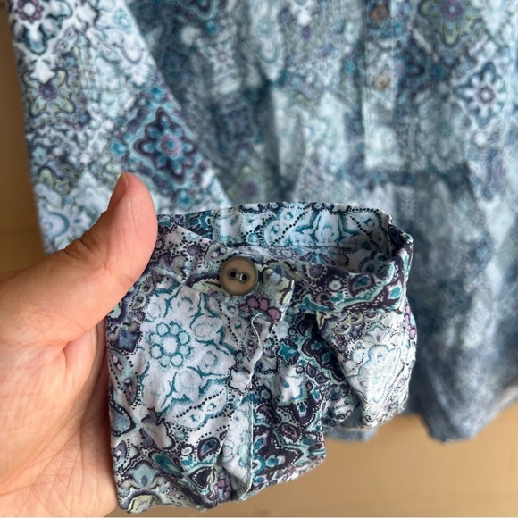 J.Jill Floral Long Sleeve Blouse - Size M - Casual Modest Office - Picture 3 of 6